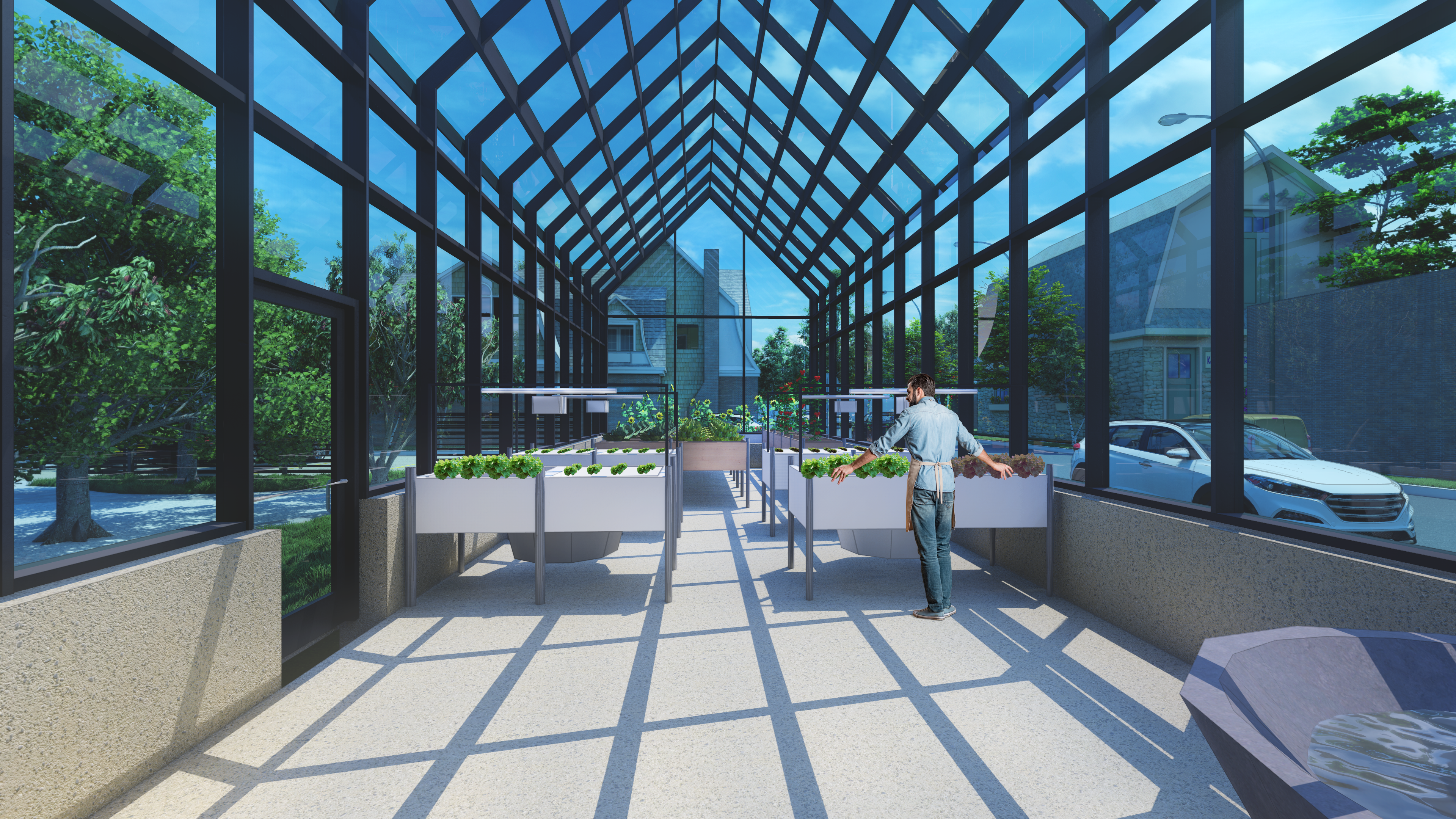 GHV – greenhouse looking south